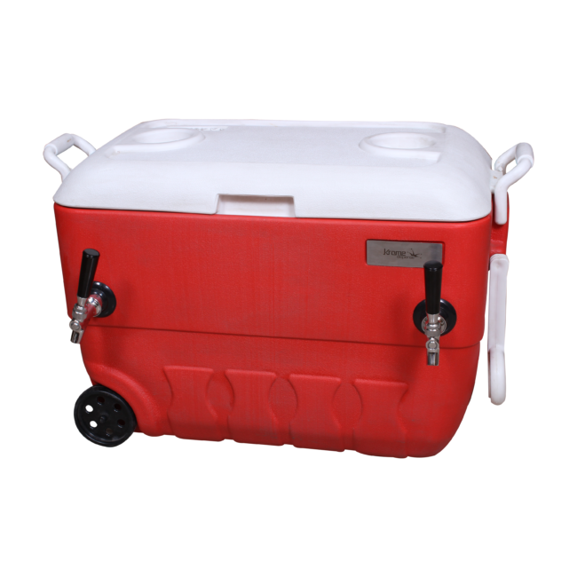 Jockey Box Coil Cooler - Double Faucet - On Wheels