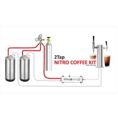 2 taps nitro coffee kit